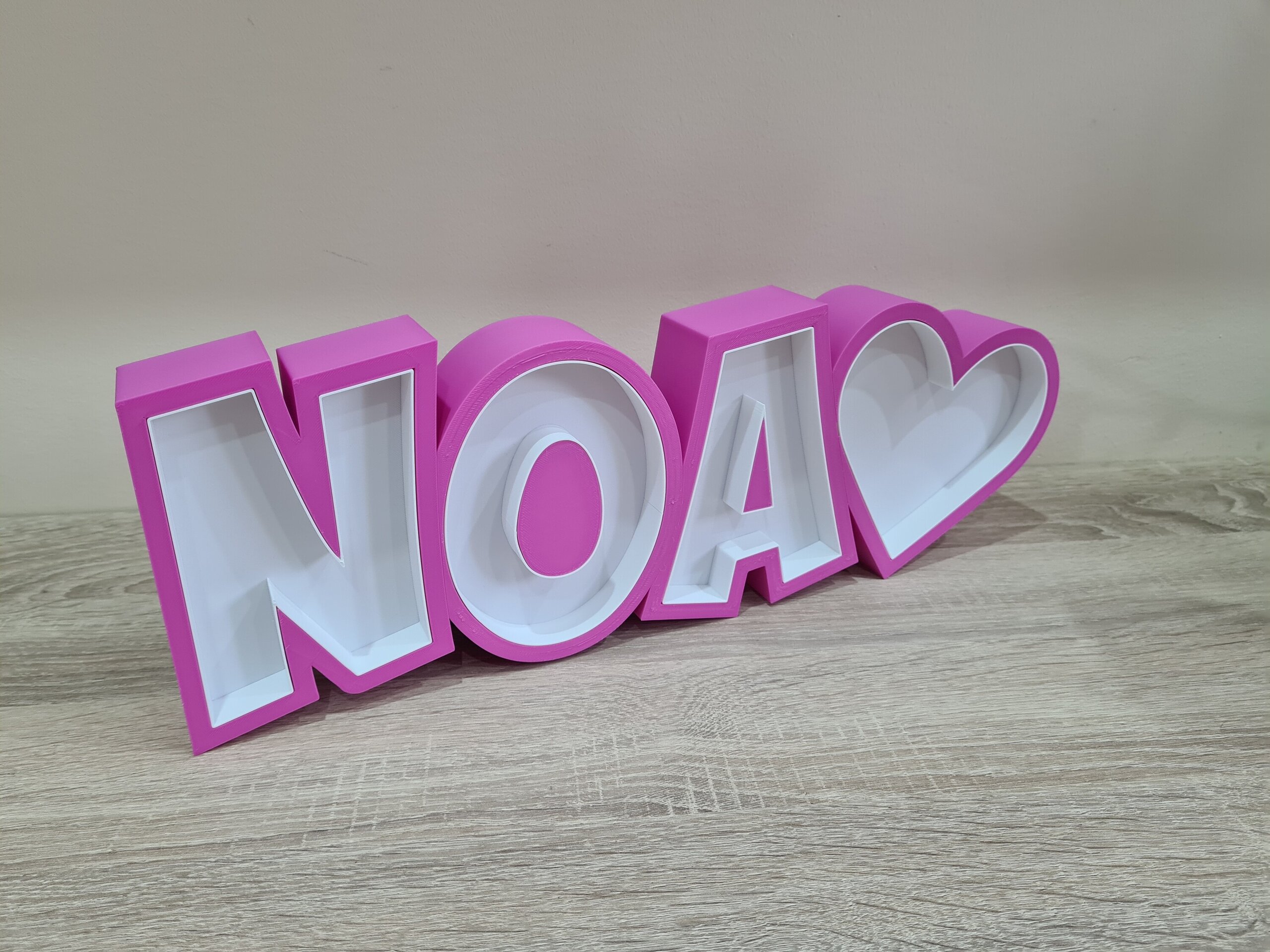 Nombres y Palabras 3d LED min.3 letras - 6